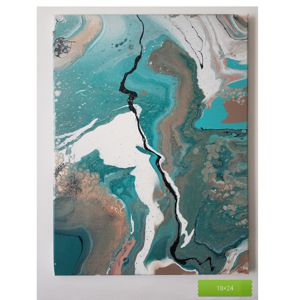 Original abstract in acrylic on canvas